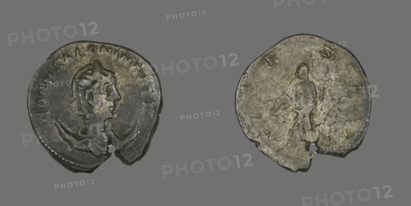 Antoninianus (Coin) Portraying Empress Salonina, 253-260. Creator: Unknown.