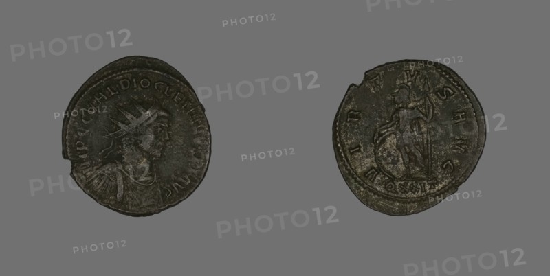 Antoninianus (Coin) Portraying Emperor Diocletian, about 285. Creator: Unknown.