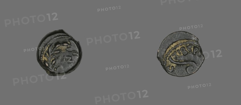 Coin Depicting an Olive Wreath, 30-31, Procurator: Pontius Pilatus (reign of Tiberius). Creator: Unknown.