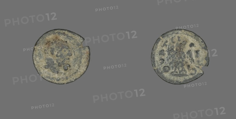 Coin Depicting the Hero Hercules, 211-222. Creator: Unknown.