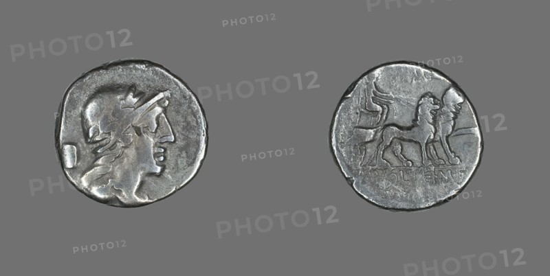 Denarius (Coin) Depicting a Helmeted Head of Attis, about 78 BCE. Creator: Unknown.