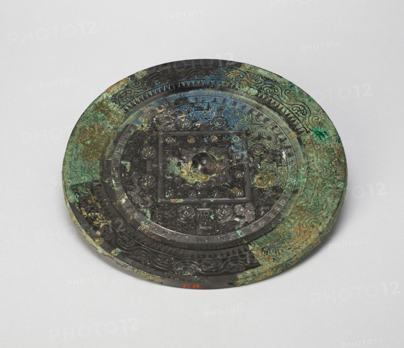 Mirror with "TLV" Pattern, Eastern Han dynasty (A.D. 25-220), c. 1st century A.D. Creator: Unknown.