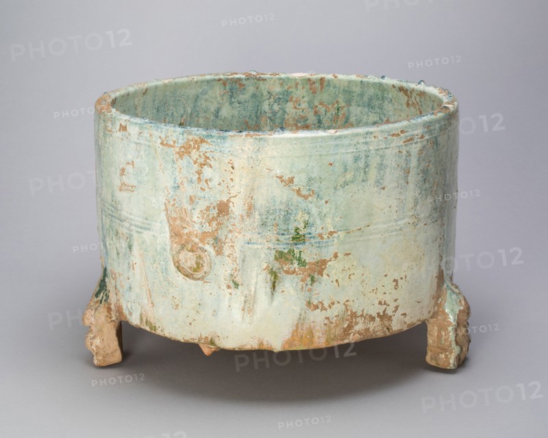 Tripod Cylindrical Jar (Lian or Zun), Eastern Han dynasty (25-220 A.D.), 2nd century. Creator: Unknown.