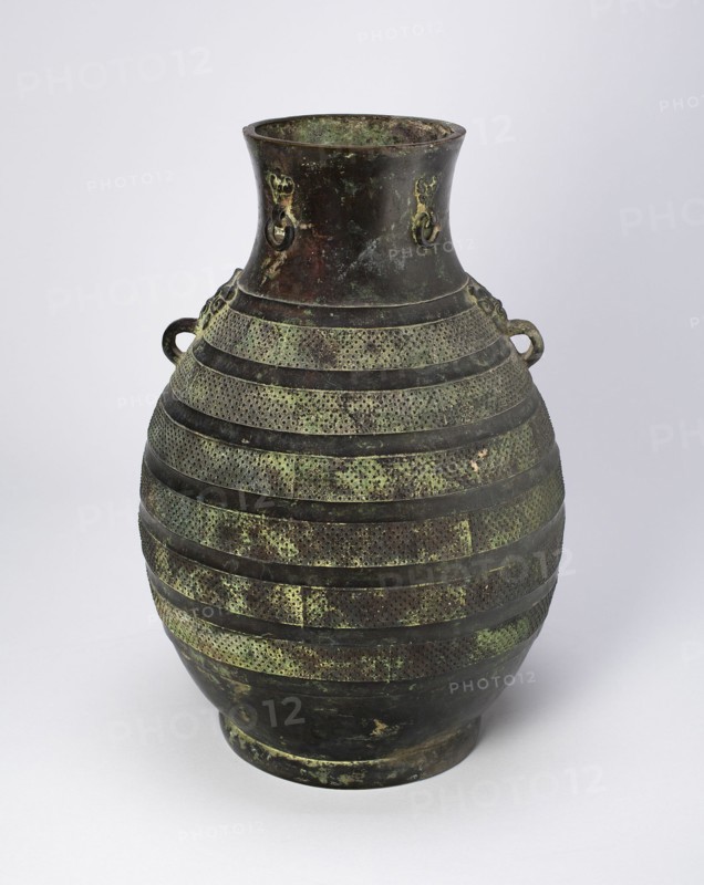 Wine Jar (Hu), Eastern Zhou dynasty, Warring States period (475-221 B.C.), c. 5th century B.C. Creator: Unknown.