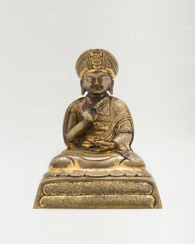 Portrait of the Tibetan Lama Chankya Hutuktu Rolpai Dorje (1717-1786), Qing dynasty, 18th/19th centu Creator: Unknown.