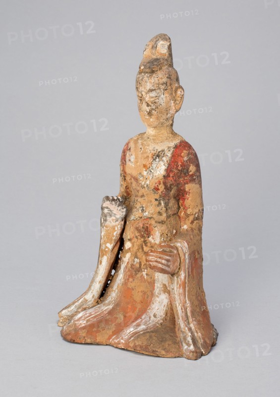 Seated Official, Northern Wei dynasty (386-535), c. 5th century with later restoration. Creator: Unknown.