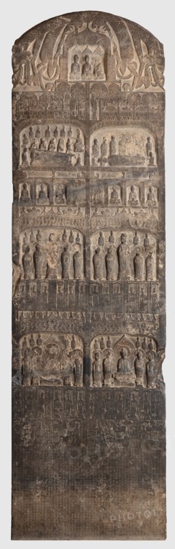 Buddhist Votive Stele, Western Wei dynasty (A.D. 535-557), dated A.D. 551. Creator: Unknown.