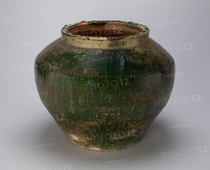 Jar with Sawtooth and Encircling Bands, Eastern Han dynasty (A.D. 25-220). Creator: Unknown.