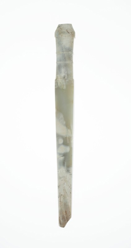 Handle-Shaped Jade, Shang or Western Zhou period, 2nd-early 1st millennium B.C. Creator: Unknown.