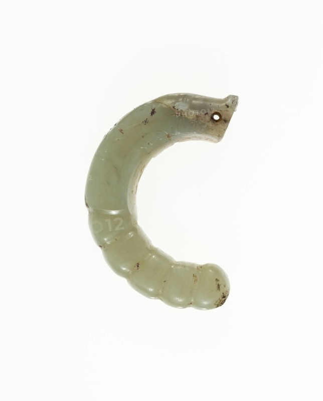 Dragon-Headed Pupa Pendant, Western Zhou period, 11th/10th century B.C. Creator: Unknown.