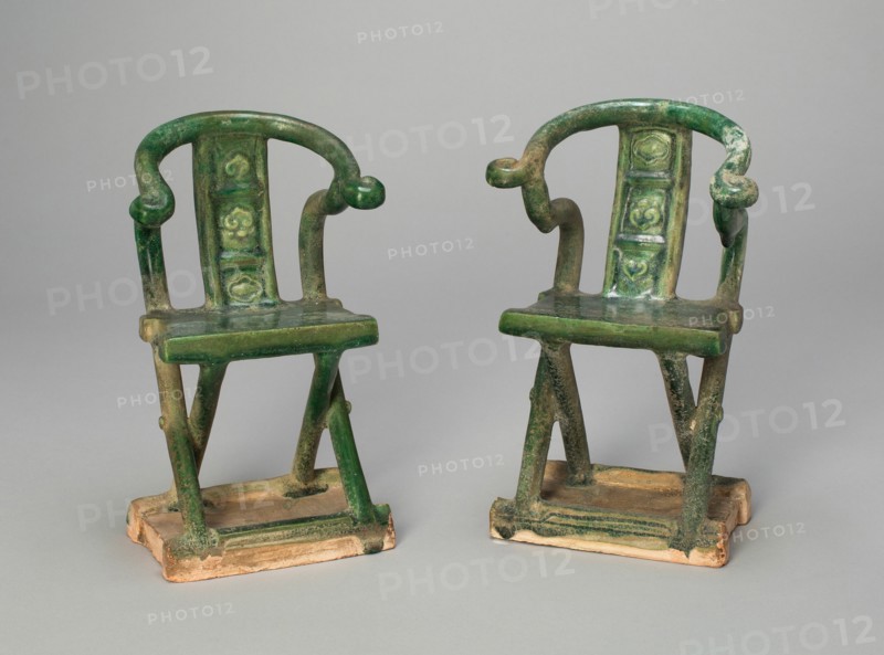 Miniature Folding Chairs (Mingqi), Ming dynasty (1368-1644). Creator: Unknown.