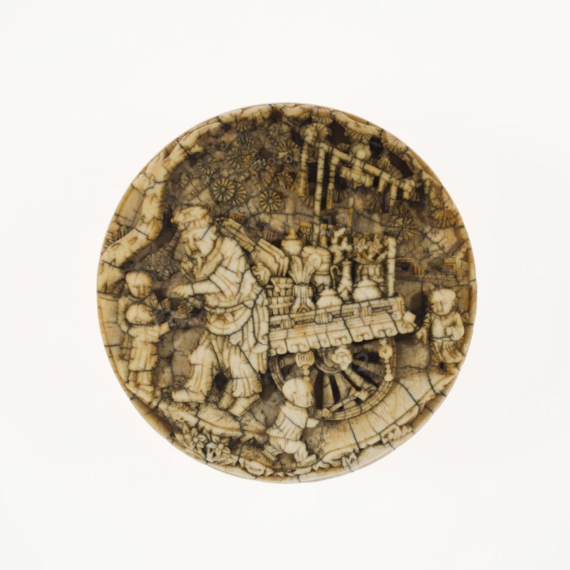The Knickknack Peddler, Ming dynasty (1368-1644), 16th century. Creator: Unknown.