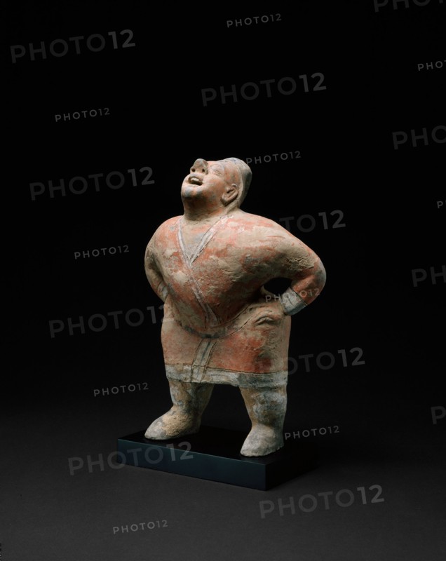 Entertainer (Tomb Figure), Northern dynasties, 6th century. Creator: Unknown.