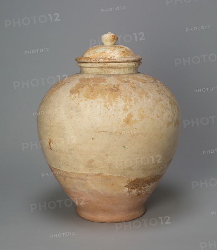 Covered Jar, Tang dynasty (618-906), early 8th century. Creator: Unknown.