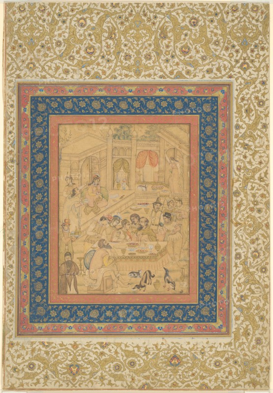 European Banquet Scene, c. 1600. Creator: Unknown.