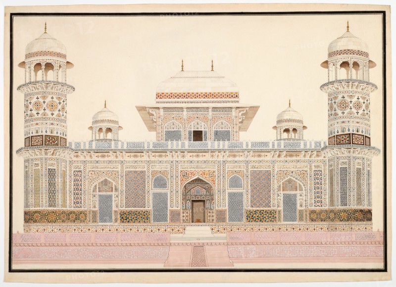 I'timad-ud-Daula's Tomb at Agra, c. 1820. Creator: Unknown.