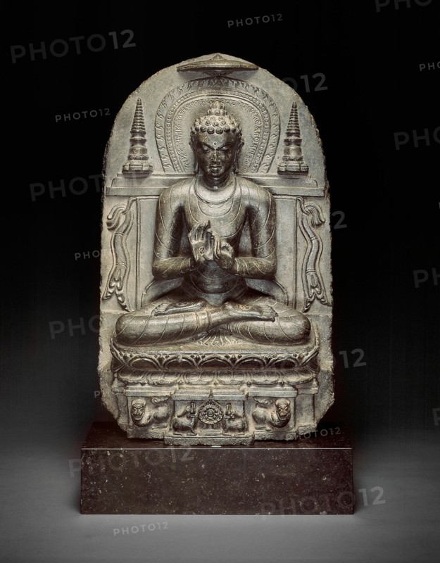 Buddha Giving the First Sermon (Dharmachakrapravartanamudra), late 10th/early 11th cent. Creator: Unknown.