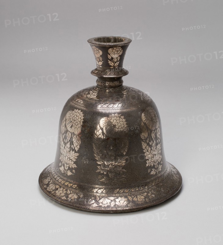 Bell-Shaped Huqqa Base with Floral Design, 18th/19th century. Creator: Unknown.
