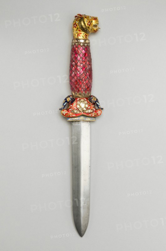 Dagger with Tiger-Head Pommel, , 17th/18th century. Creator: Unknown.
