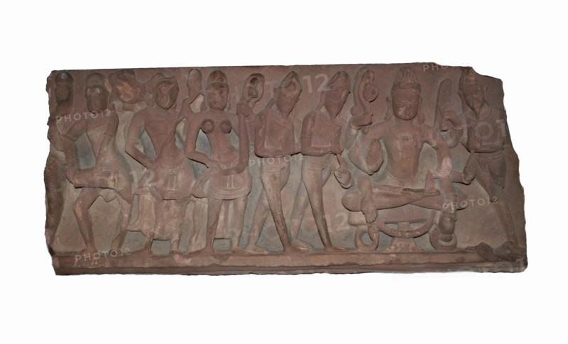Fragment of a Temple Doorway Lintel, Chandella period, c. 11th century. Creator: Unknown.
