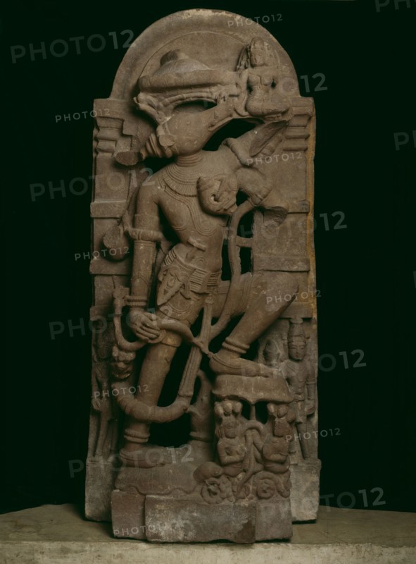 Boar Incarnation of God Vishnu (Varaha) Lifting the Earth Goddess Bhudevi, 11th century. Creator: Unknown.