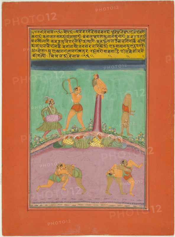 Ragini Desakh, Page from a Jaipur Ragamala Set, 1750/70. Creator: Unknown.