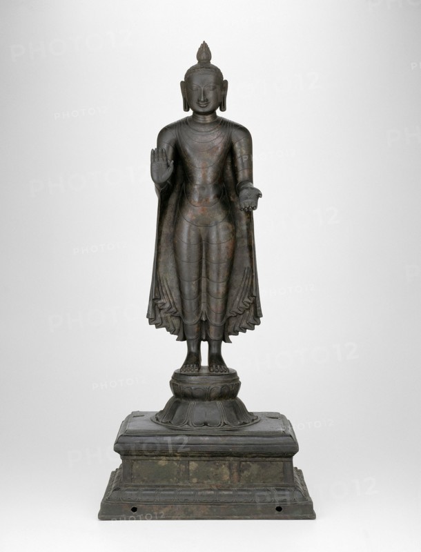 Buddha with Left Hand in Gesture of Gift-Giving (Varadamudra), Chola period, 11th/12th century. Creator: Unknown.