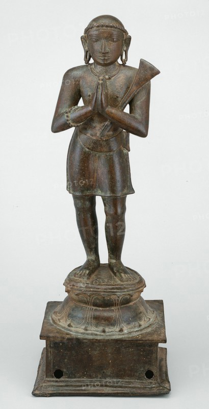 Shaiva Saint Appar, Holding a Spade, 14th century. Creator: Unknown.