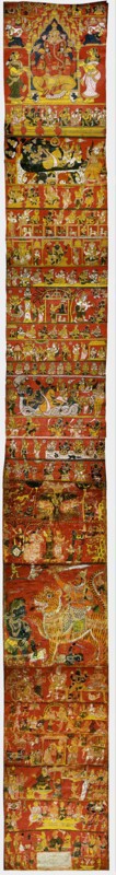 A Narrative Scroll from Andhra Pradesh, c. 1875. Creator: Unknown.