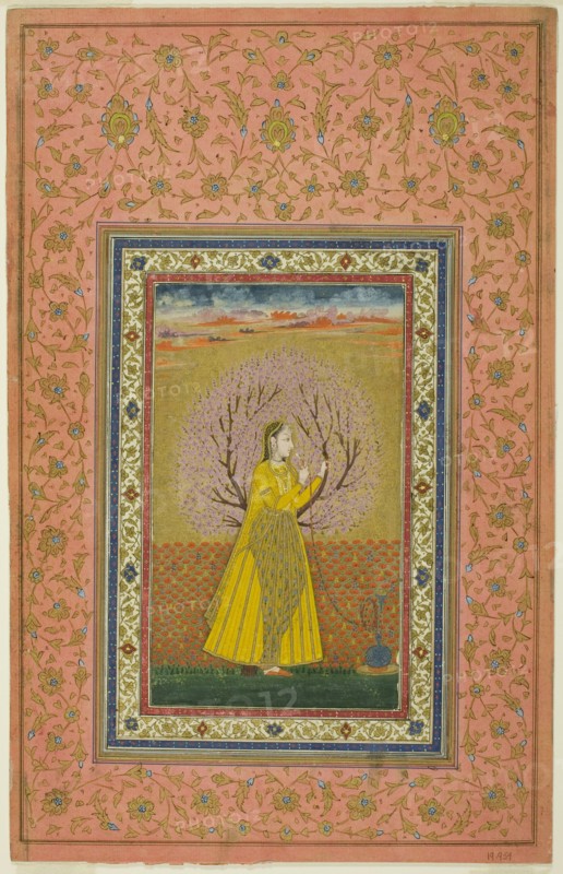 Young Woman Smoking a Huqqa, 18th century. Creator: Unknown.