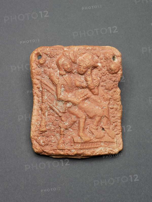 Amorous Couple (Mithuna) Seated in a Chair, 1st century B.C. Creator: Unknown.