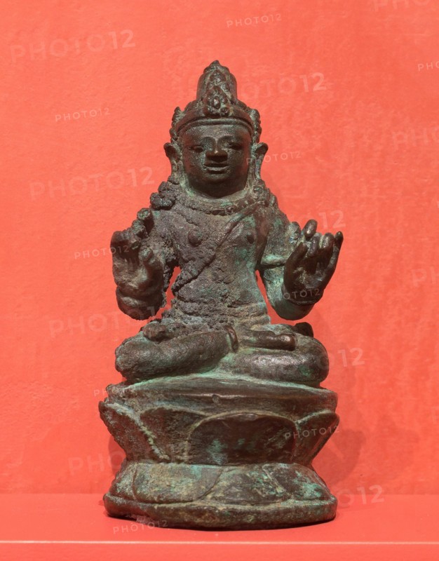Bodhisattva with Hands in Gesture of Teaching (Vitarkamudra), 9th/10th century. Creator: Unknown.