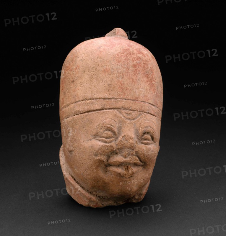 Head from a Figurine of a Chinese Dignitary, 14th/15th century. Creator: Unknown.
