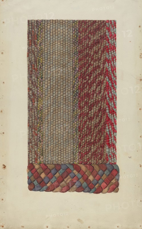 Shaker Rug, c. 1936. Creator: Alice Stearns.