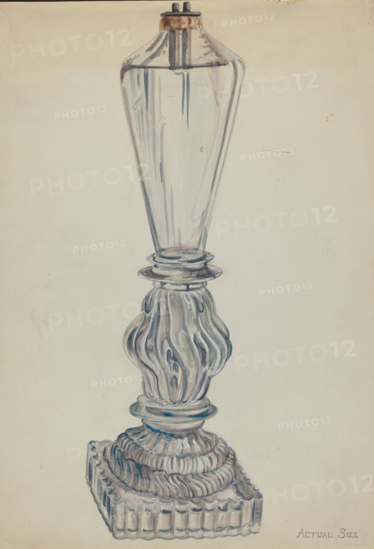 Lamp, c. 1936. Creator: Ella Josephine Sterling.