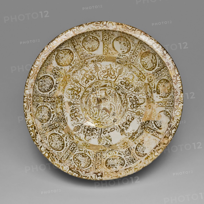 Large Luster Bowl, Seljuq dynasty (1037-1194), 12th century, dated 1191 (Safar, 587 A.H.). Creator: Unknown.