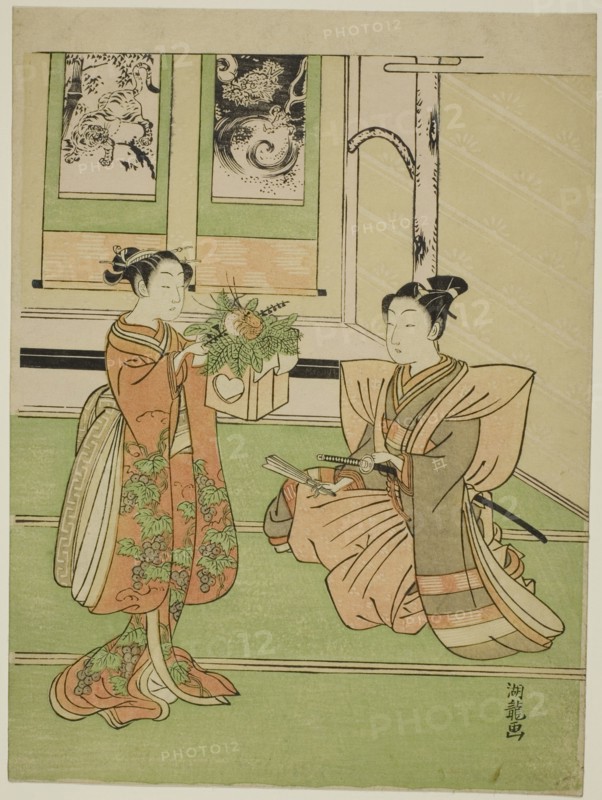 The New Year's Offering, c. 1769. Creator: Isoda Koryusai.
