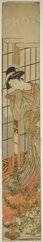 Eavesdropping, c. 1780. Creator: Isoda Koryusai.