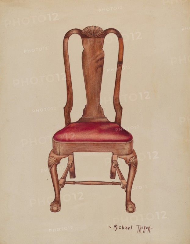 Side Chair, c. 1937. Creator: Charles Squires.