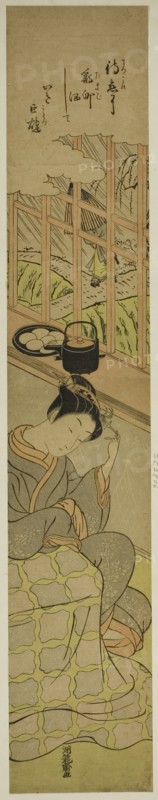 Waiting for Her Lover, c. 1770/71. Creator: Isoda Koryusai.