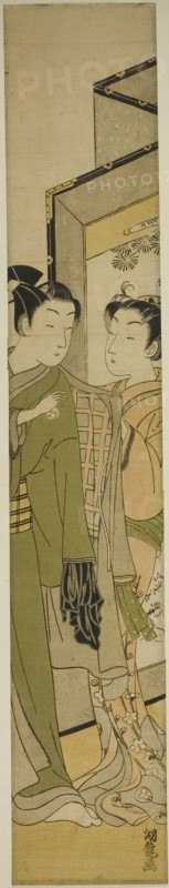 Taking Leave, c. 1770. Creator: Isoda Koryusai.