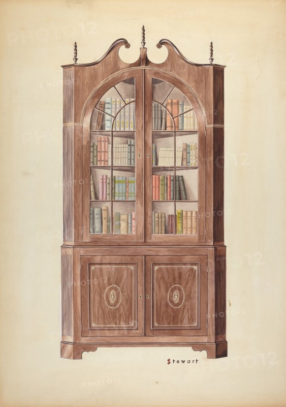 Corner Cupboard, c. 1937. Creator: Robert Stewart.