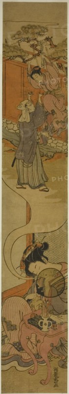 Courtesan Dreaming of Eloping, c. 1775. Creator: Isoda Koryusai.