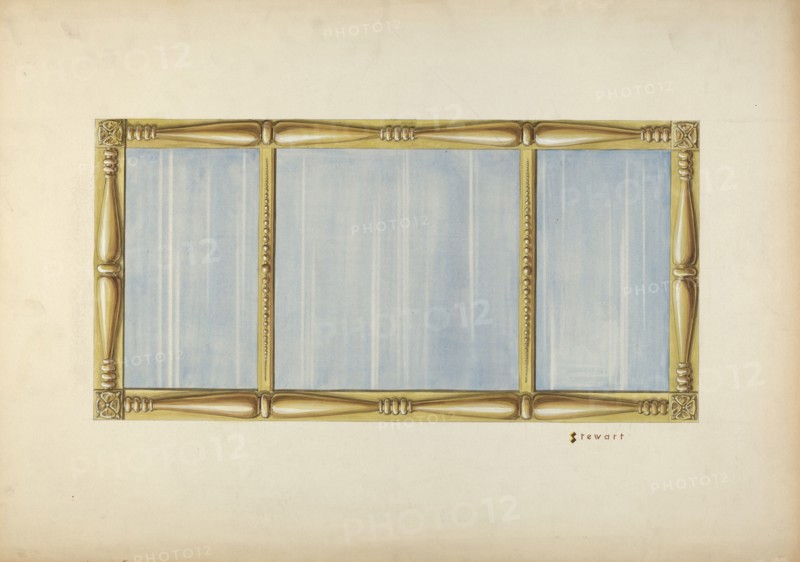 Gilt Mirror, c. 1937. Creator: Robert Stewart.
