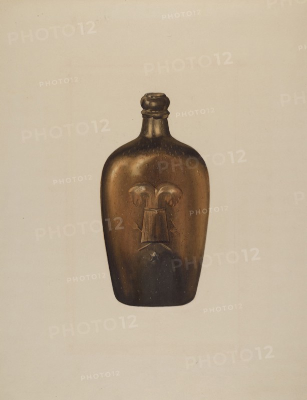 Flask, c. 1938. Creator: Isidore Steinberg.