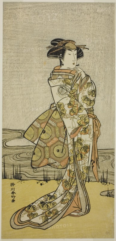 The Actor Segawa Kikunojo III in an Unidentified Role, c. 1779. Creator: Katsukawa Shunko.