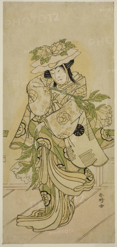 The Actor Nakamura Nakazo I in a Shak-kyo Dance in the Play Aioi Jishi, Performed at... c. 1784. Creator: Katsukawa Shunko.