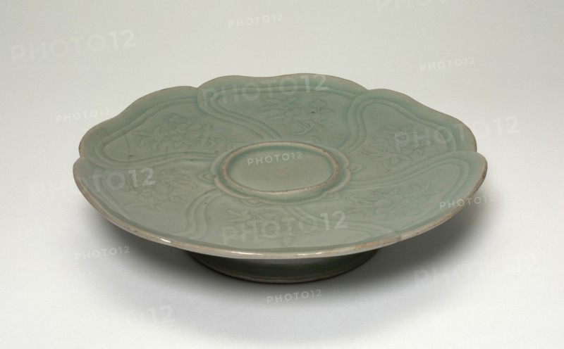 Cup Stand with Overlapping Petals and Floral Sprays, Korea, Goryeo dynasty (918-1392), mid-12th cent Creator: Unknown.