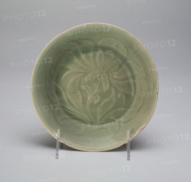 Bowl with Stylized Flowers and Leaves, Korea, Goryeo dynasty (918-1392), mid/late 12th century. Creator: Unknown.