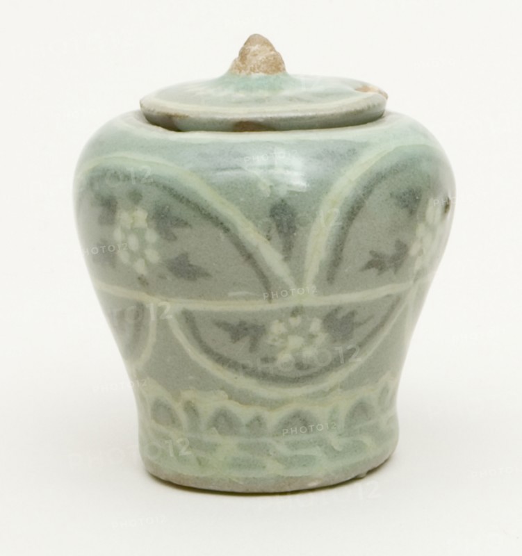 Miniature Covered Jar, South Korea, Goryeo dynasty (918-1392), 12th/13th century. Creator: Unknown.